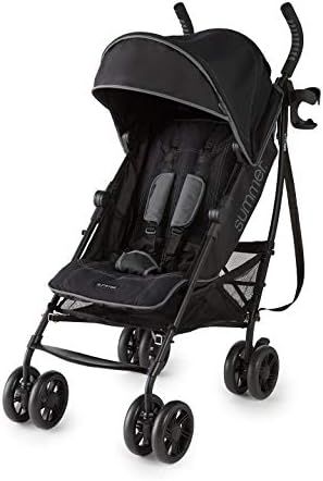 Summer 3Dlite+ Convenience Stroller, Matte Black – Lightweight Umbrella Stroller with Oversized Cano | Amazon (US)