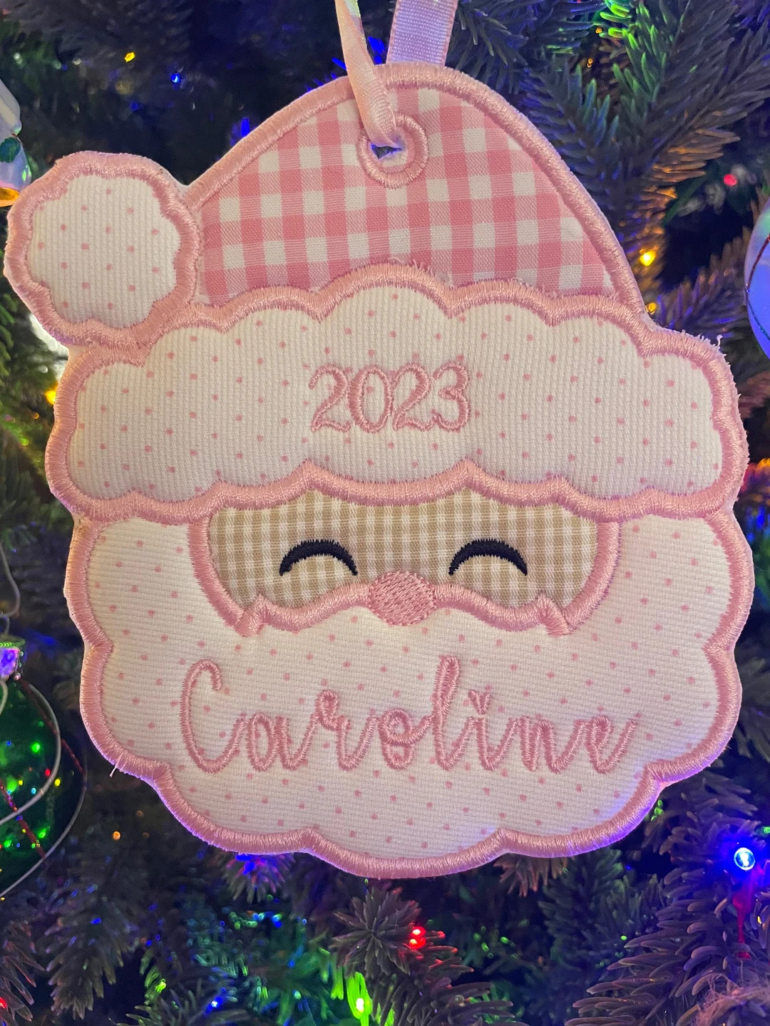 2025 Ornament, Year Heirloom Baby Ornament, Handwritten Name Embroidery, Family Christmas Ornamen... | Etsy (US)
