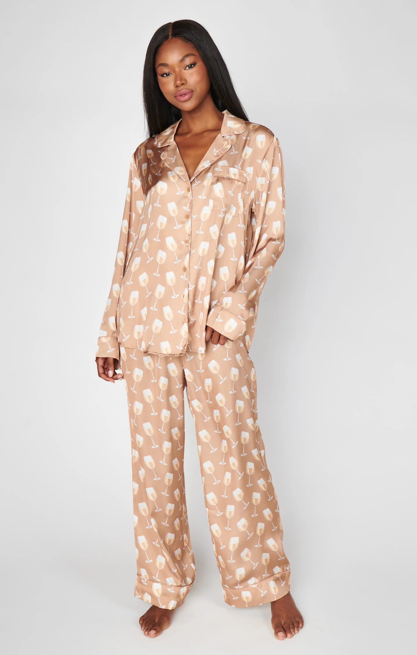 Classic PJ Set ~ White Wine Silky | Show Me Your Mumu