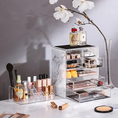 Clear Cosmetic Makeup Organizer - Make Up & Jewelry Storage, Case & Display - Spacious Design - Great Holder For Dresser, Bathroom, Vanity & Counterto | Wayfair North America