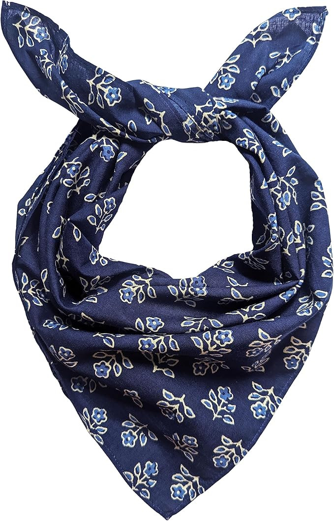 AVKA Studio 100% Cotton Bandanas/Handkerchief for Women, 20X20 In, 2 pack | Amazon (US)