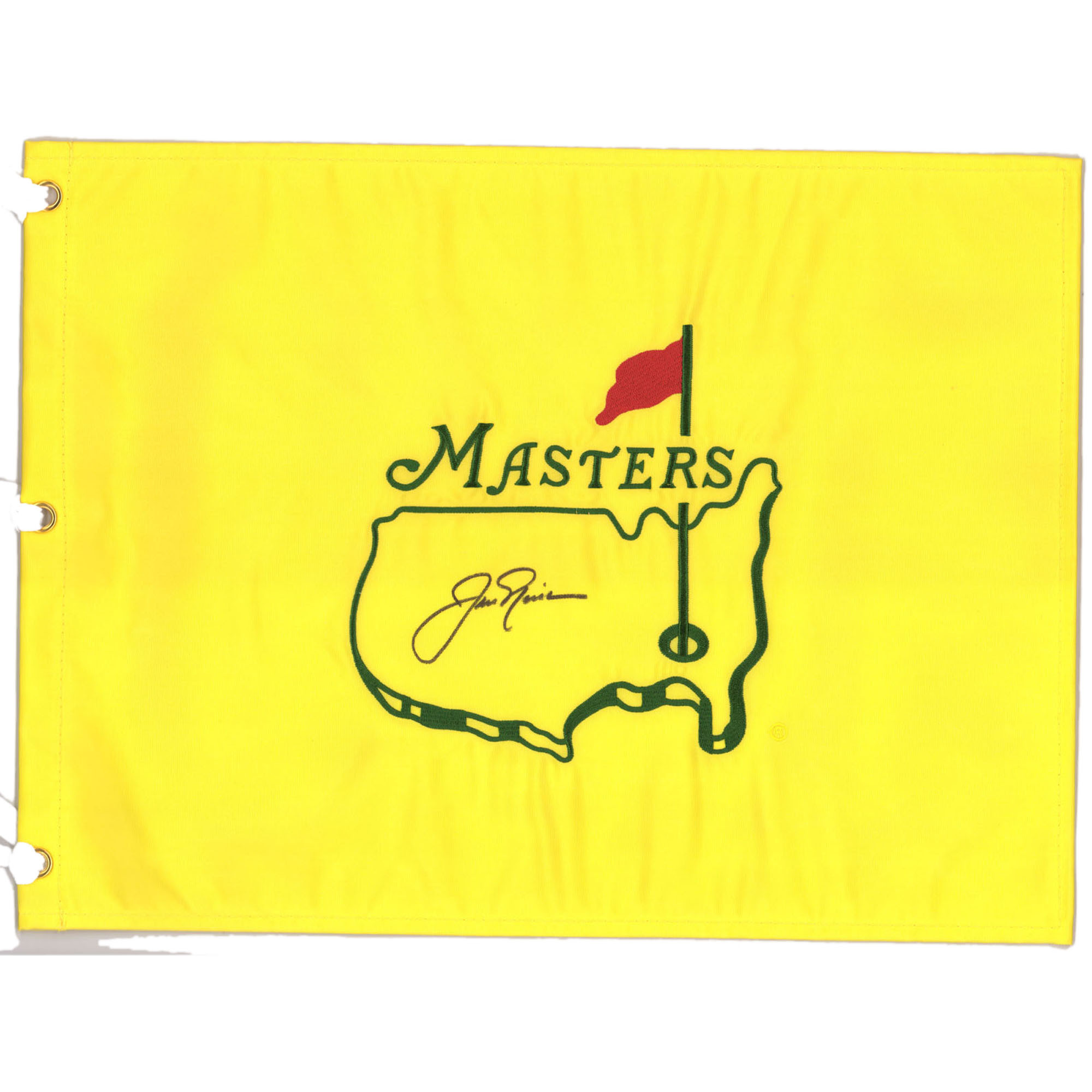 Jack Nicklaus Autographed Undated Masters Flag | Fanatics