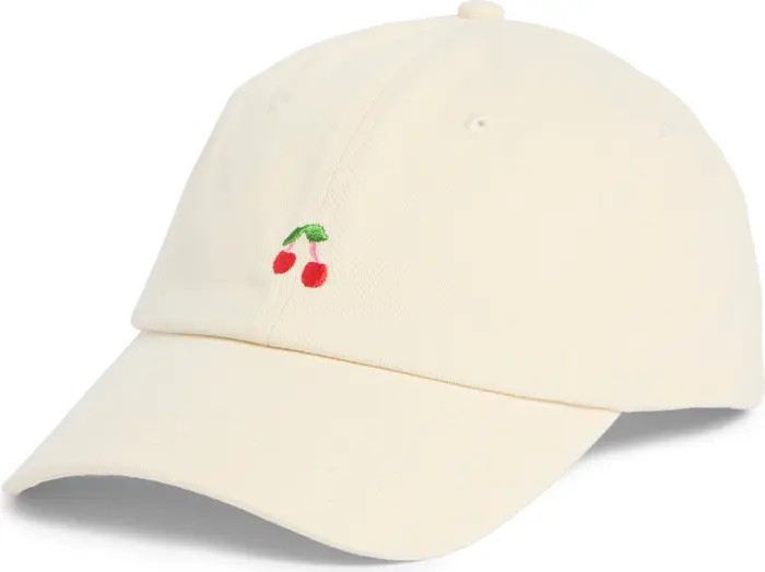 Embroidered Cherry Baseball Cap | Nordstrom Rack