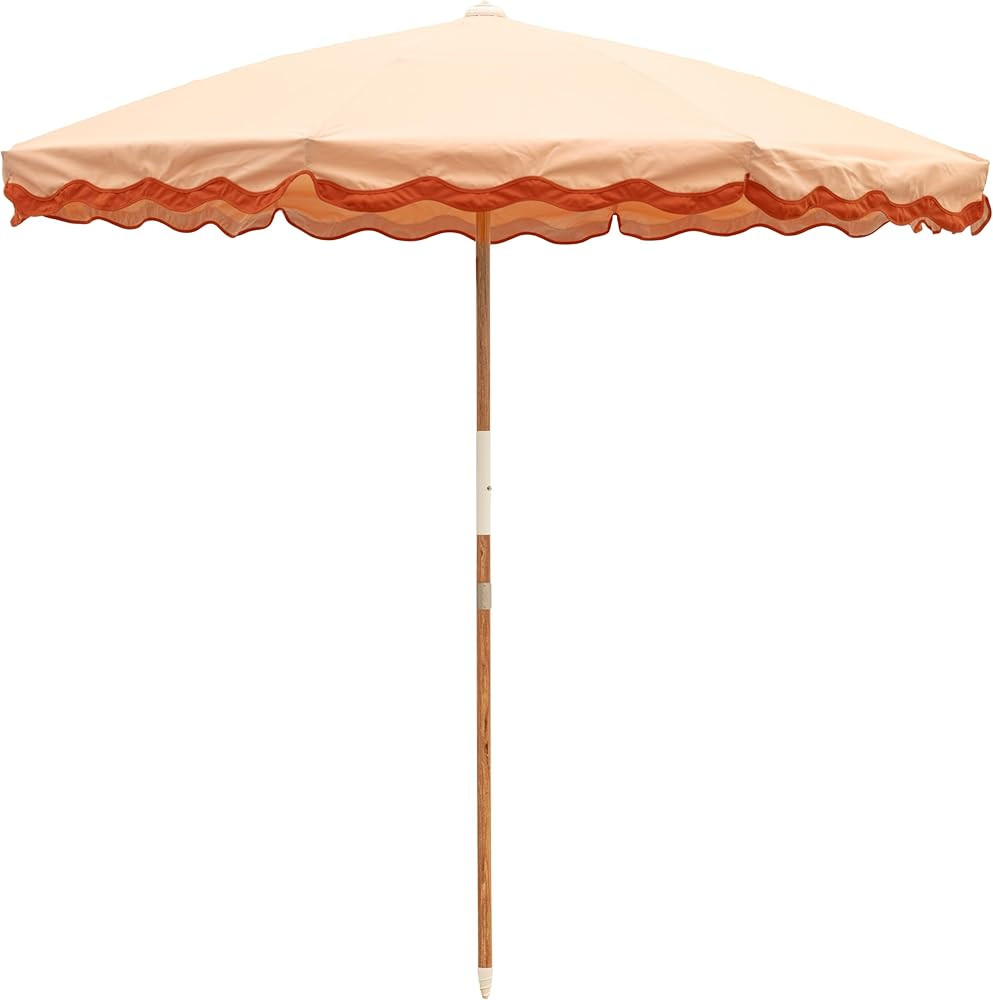 Business & Pleasure Co. Amalfi Rivie Umbrella - 6.5' Boho Beach Umbrella, UPF 50+ UV-Resistant Ca... | Amazon (US)