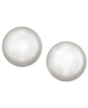 Belle de Mer Pearl Earrings, 14k Gold Cultured Freshwater Pearl Stud Earrings (7-1/2mm) | Macys (US)