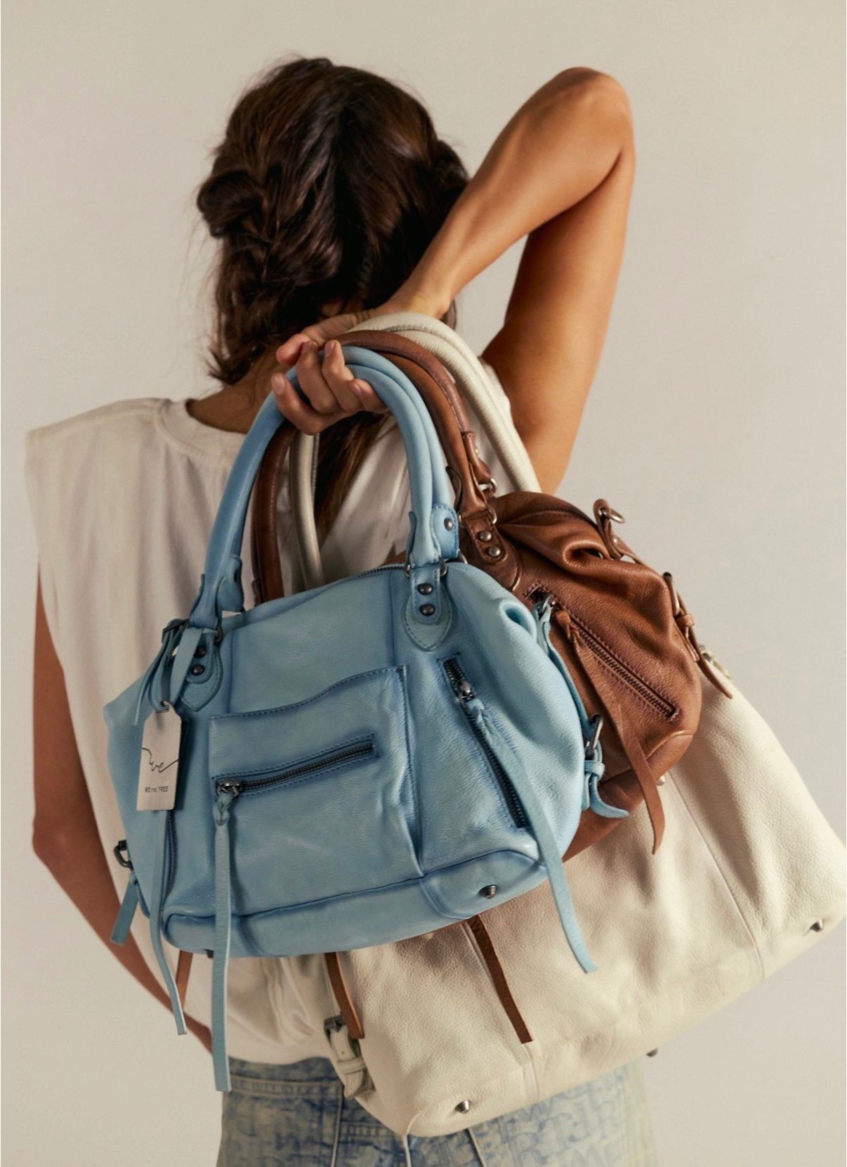 Free People baby Emerson tote bag in washed sail in stock currently ! 🏃‍♀️ Such a pretty color blue

#LTKootd #LTKmomlife #LTKgrwm