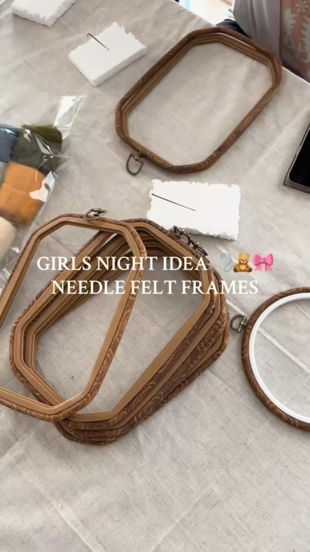 Decided it was time to post my viral needle felting frame craft 🧸🪡 this DIY is perfect for gifts, home decor, or a girls night in! You can find my tutorial on my tik tok @alyssabagley1

#LTKSaleAlert #LTKHome #LTKFindsUnder50