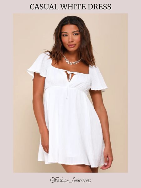 White dress

 Casual white dress, white dresses, rompers, bride to be, date night, engagement session, engagement outfit, engagement party, bachelorette outfit, wedding rehearsal outfit , white, gradation outfit, sorority recruitment outfits, sorority rush week outfits, skort, short white dresses, honeymoon outfits, outfits for honeymoon vacation 
#LTKU 

#LTKStyleTip #LTKWedding #LTKParties