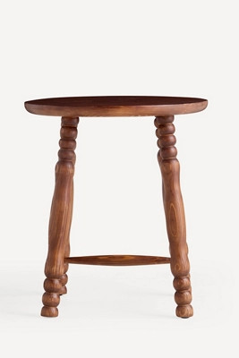 Pierre Turned Wood Stool | Anthropologie (US)