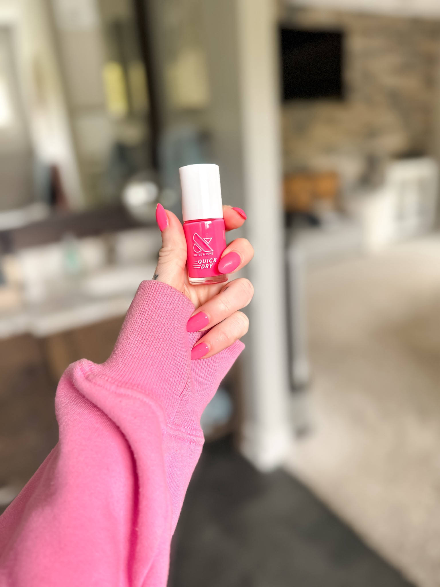 The perfect summer pink from Olive and June nail polish target finds beauty 