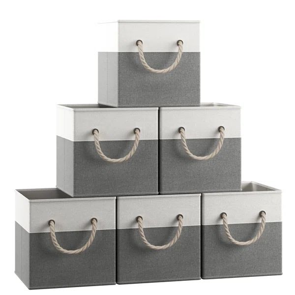 Foldable Collapsible Fabric Box (Set of 6) | Wayfair North America