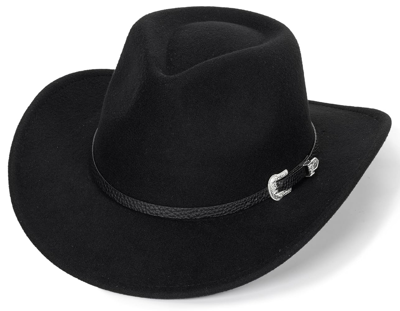 Kids-Cowboy-Bull-Head-Hats Boys Girls Western-HatsToddler Wide-Brim Classic Felt Fedora Cowgirl H... | Amazon (US)