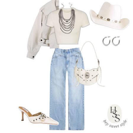 Fall Nashville Outfit: Cream on denim 🤍🪩🌾

#LTKstyletip #LTKSeasonal #LTKunder100