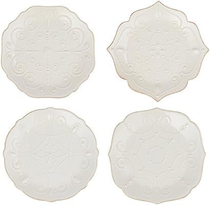 Lenox French Perle Assorted Plates, 7.5-Inch, White, Set of 4 | Amazon (US)