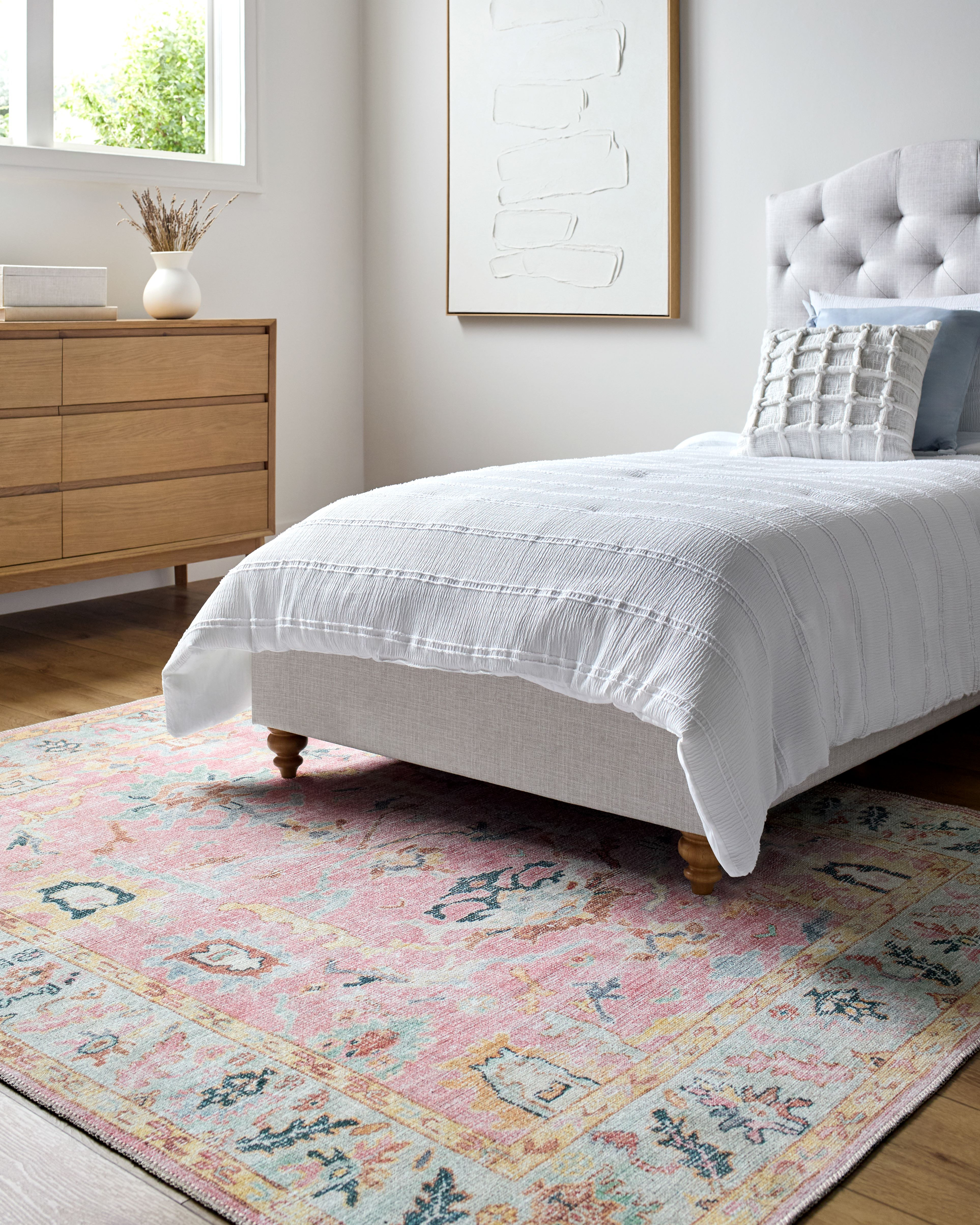 My Texas House Back to Campus Eloise Traditional Floral Indoor 8' x 10' Area Rug | Walmart (US)