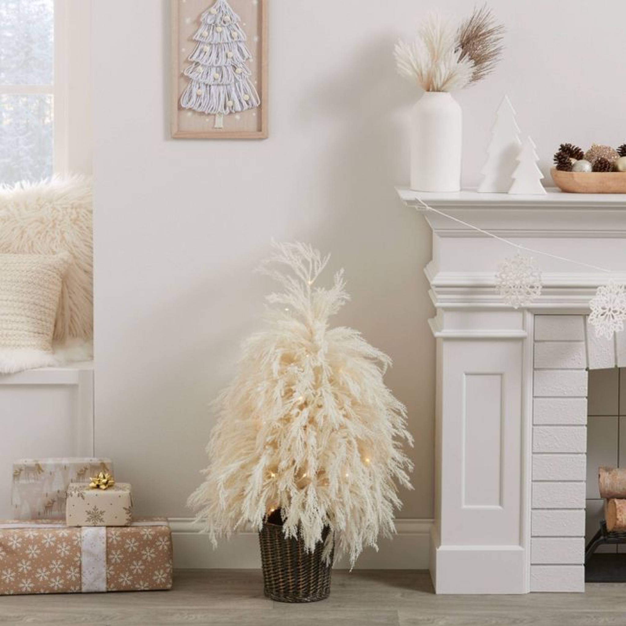 Holiday, holiday living room decor, favorites including pottery barn metal reindeer Cedar and eucalyptus garland, chunky knit stockings, mercury glass ornament garland, coffee table decor, black consul table, Pottery Barn consul table, Christmas decor, collection Prints holiday collection, magnolia, hearth and hand, studio McGee, threshold, target, Christmas, stockings, mantle, decor, reindeer, wreath, wondershop, tree skirt, tree collar, garland, ornaments, star, wrapping, gift wrap, ribbon, tablescape, table setting, Amazon, cb2, crate and barrel, pampas tree, grass tree 

#LTKhome #LTKHoliday #LTKSeasonal