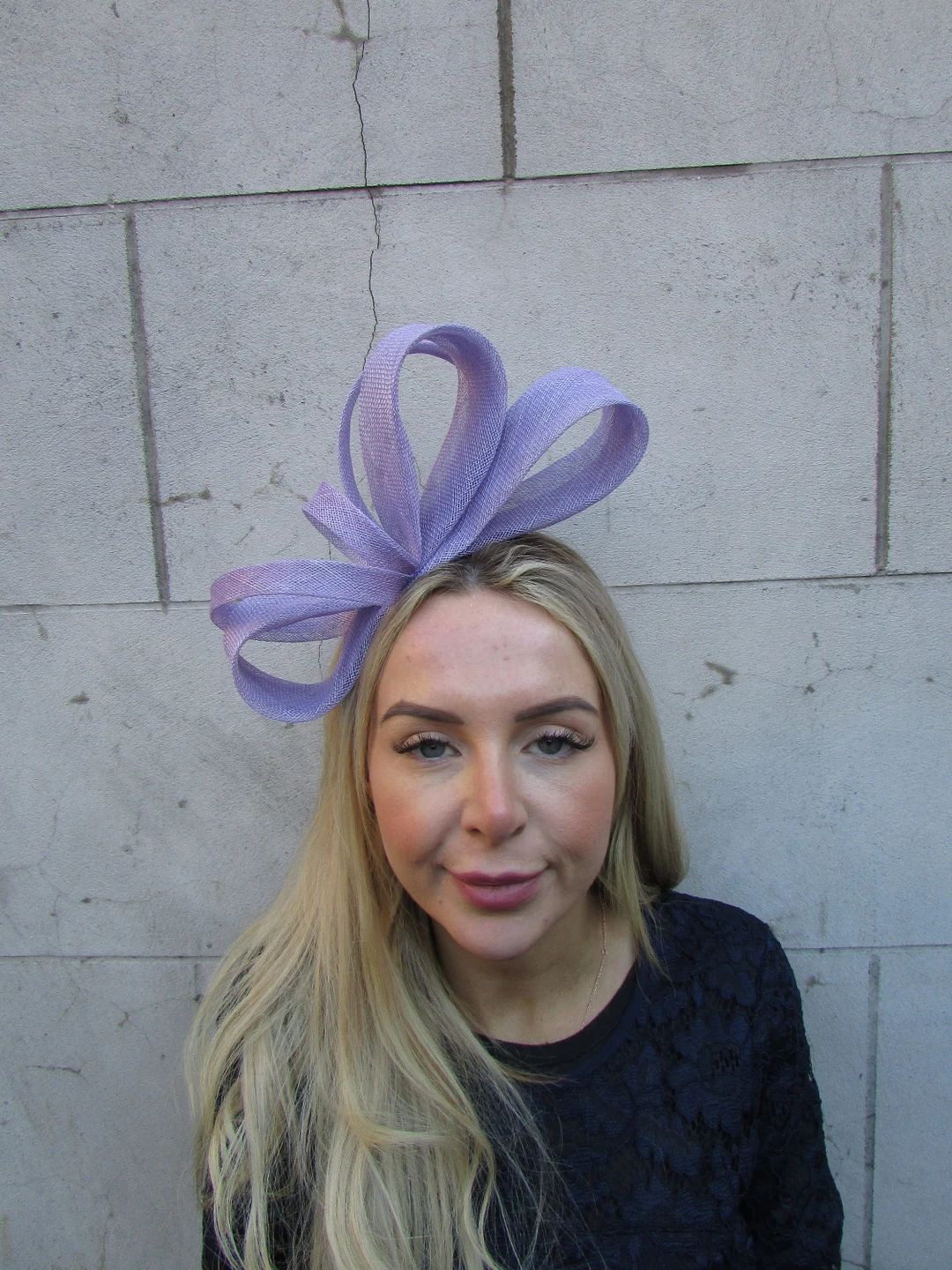 One off Piece Lavender Light Purple Fascinator Headband Headpiece Races Wedding Guest Sinamay Lad... | Etsy (US)
