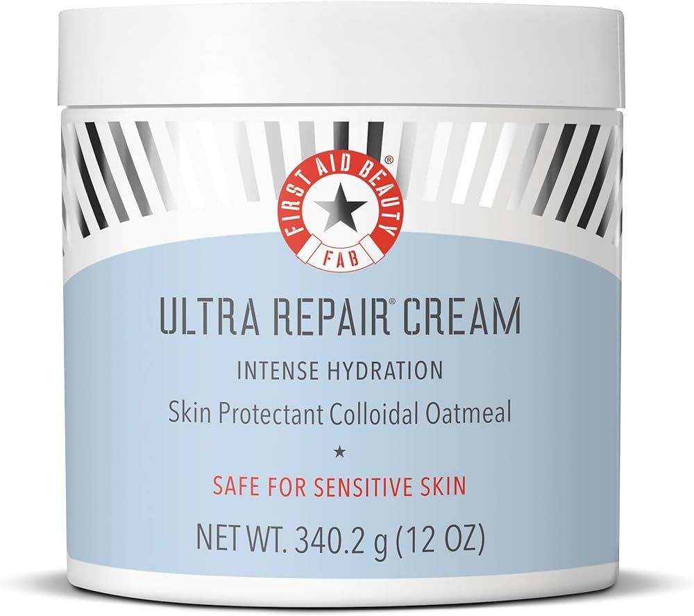 First Aid Beauty Ultra Repair Cream Intense Hydration Moisturizer for Face and Body - 12 oz. | Amazon (US)