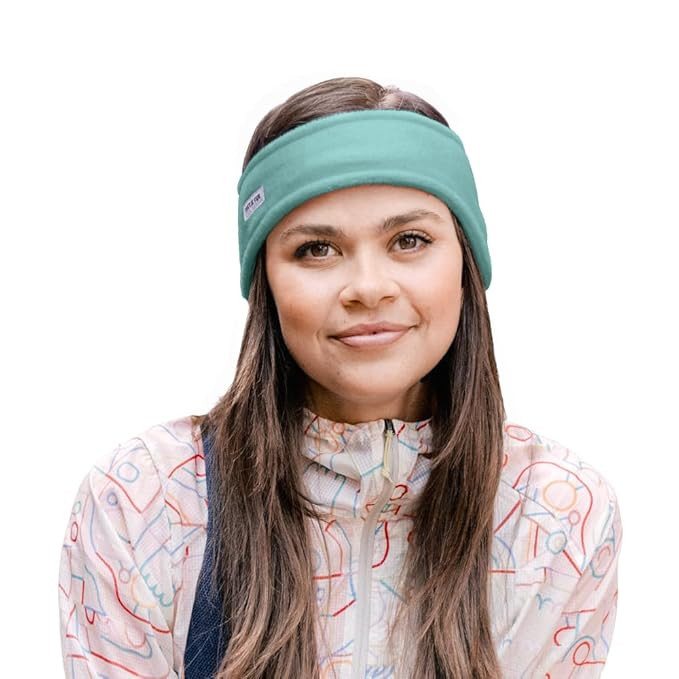 Turtle Fur Bang Band Ear Warmer Chelonia 150 Fleece Headband, Sea Green | Amazon (US)