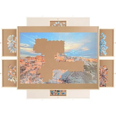 1500-Piece Rotating Puzzle Board With Drawers And Cover | Wayfair Professional