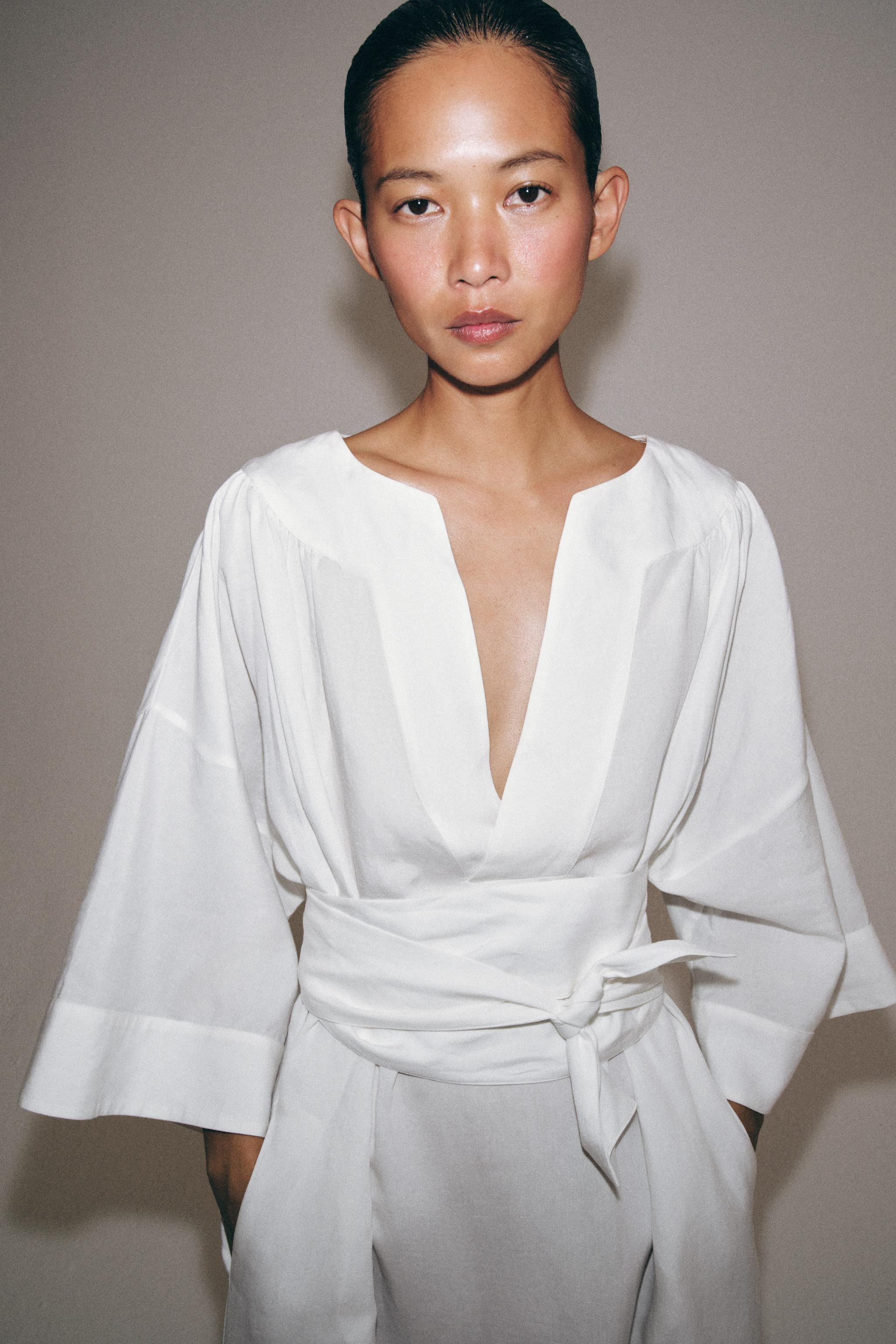 BELTED TUNIC DRESS ZW COLLECTION | Zara US