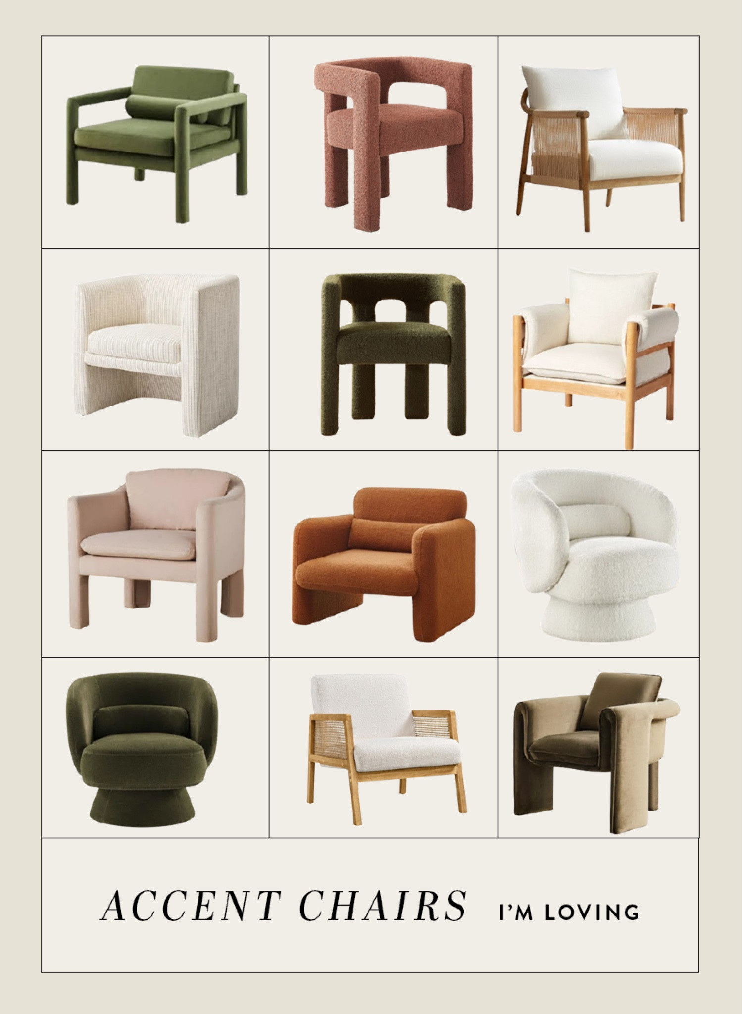 Accent chairs for the living room I'm obsessed with! #homedecor #accentchairs #neutralhomedecor #minimalhomedecor

#LTKHome