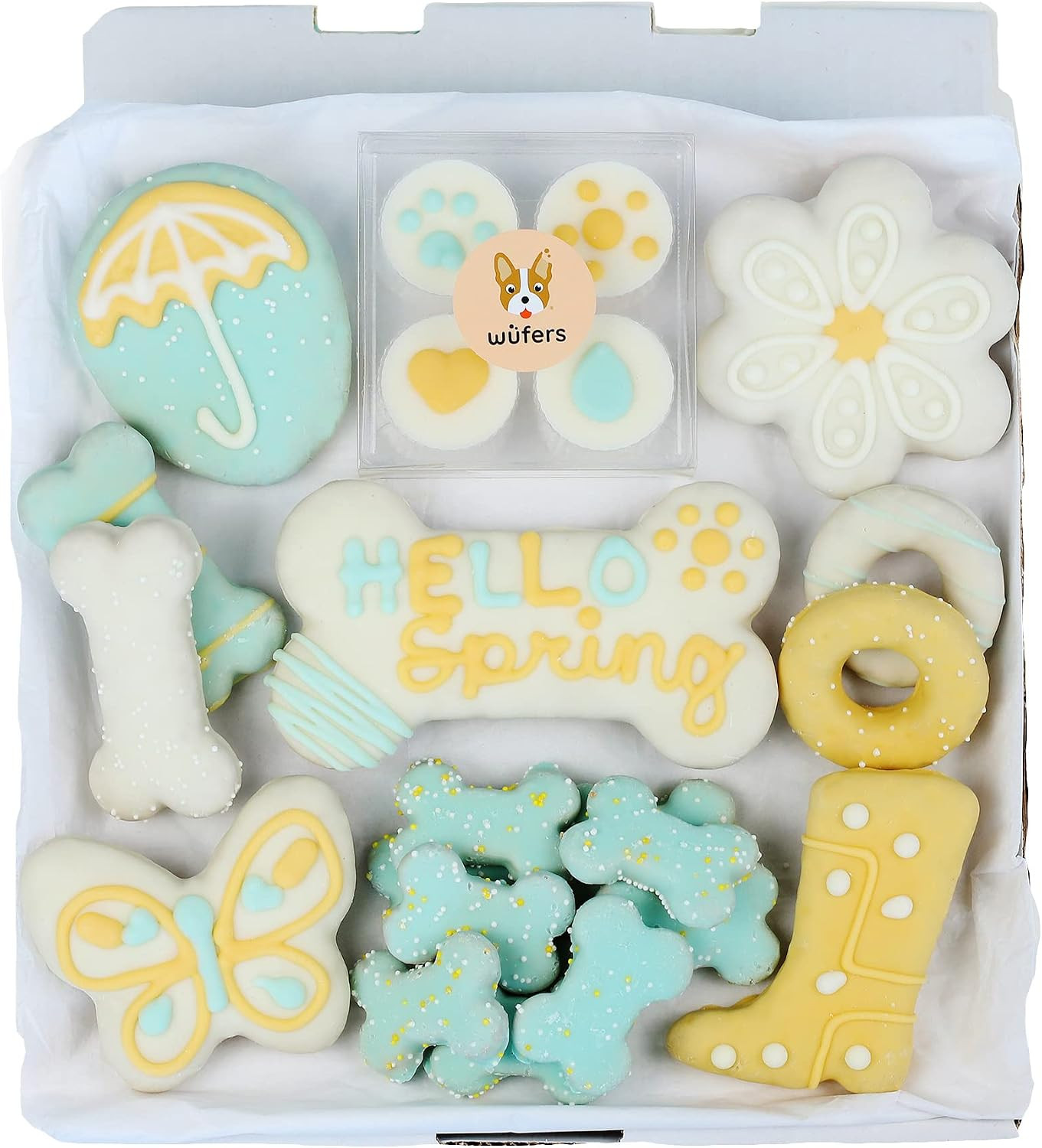 Wüfers Hello Spring Cookie Box | Handmade Hand-Decorated Dog Treats | Dog Gift Box Made with Loc... | Amazon (US)