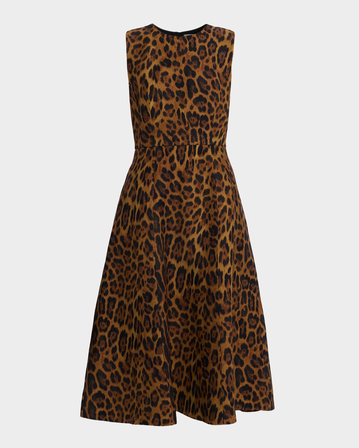 Eloise Ocelot-Print Sleeveless Dress | Neiman Marcus