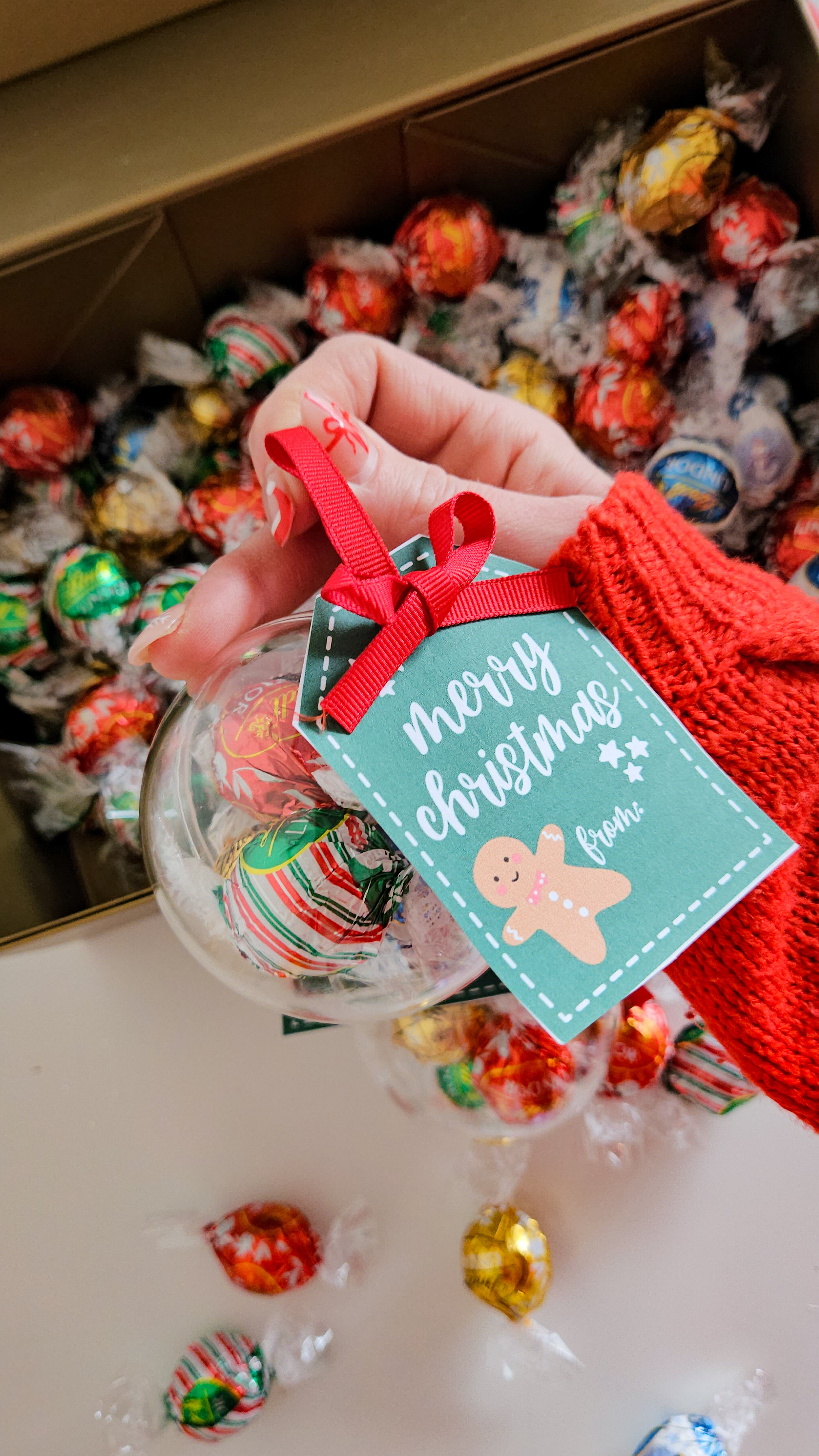 DIY chocolate ornaments with Lindt truffles! 

 #LTKGiftGuide #LTKHoliday #LTKKids