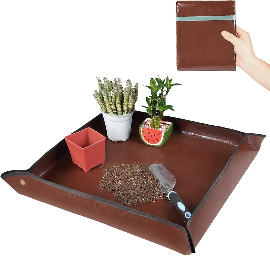 HNXTYAOB 27"x 27" Repotting Mat for Indoor Plant Transplanting and Mess Control Foldable Waterpro... | Amazon (US)