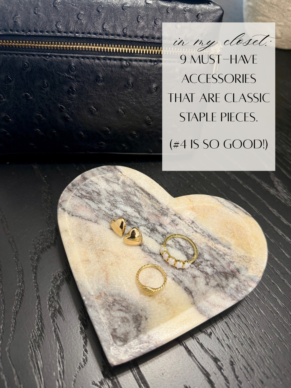 One thing I love to see in my closet: staple pieces that I can wear for years to come. 

These classic gold jewelry pieces and black handbag clutch are perfect for every day outfits.

#rebekahelizstyle 

 #LTKValentine