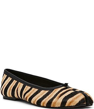 Steve Madden Calico Tiger Print Haircalf Split Toe Ballet Flats -  6 | Dillard's