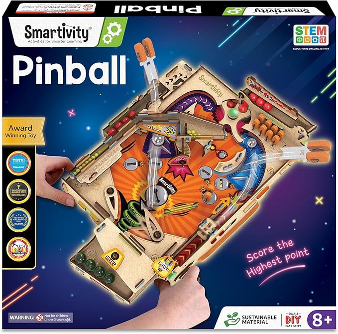 Smartivity DIY Pinball Machine Toy for Ages 8-99 Year Old | Award Winning Arcade Game for Boys & ... | Amazon (US)