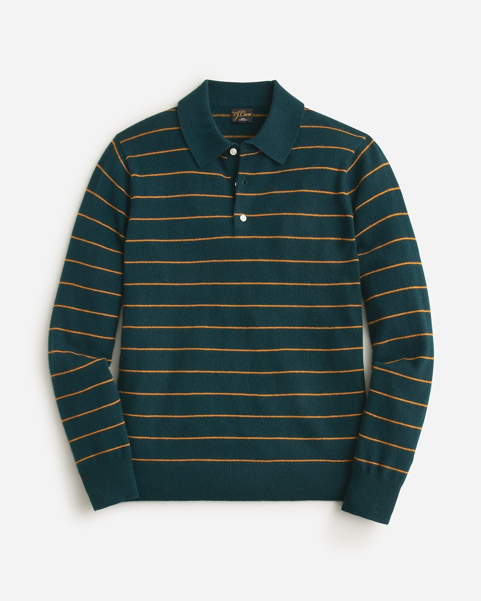 Cashmere collared sweater in stripe | J. Crew US
