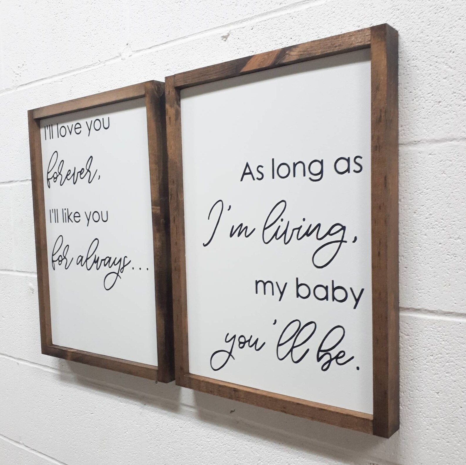 Nursery Wall Decor  Love You Forever Like You For Always | Etsy | Etsy (CAD)