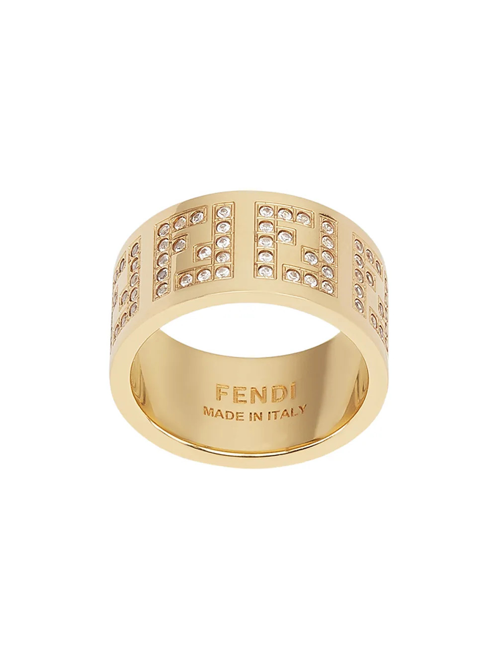 crystal monogram ring | Farfetch (US)
