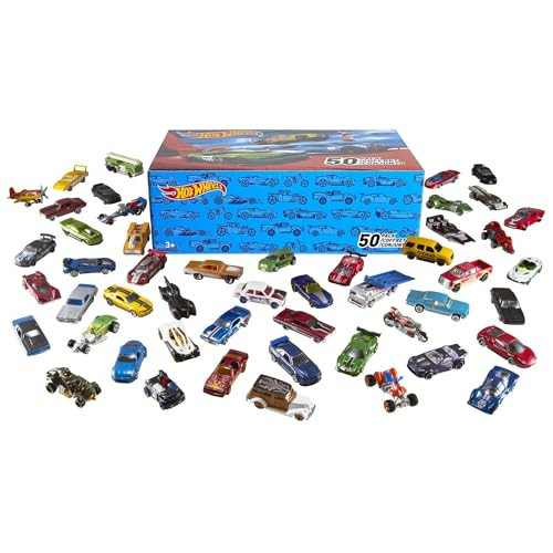 Hot Wheels Toy Cars & Trucks, 50-Pack of 1:64 Scale Vehicles, Individually Packaged (Styles May Vary) (Amazon Exclusive) | Amazon (US)