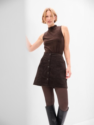 Mockneck Velour Bodysuit | Gap (US)