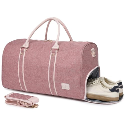 Travel Duffle Bag,Carry on Overnight Bag for Women Weekender Bag with Shoe Compartment Tote Bag Gym Duffel Bag Hospital Bag for Labor and Delivery | Amazon (US)