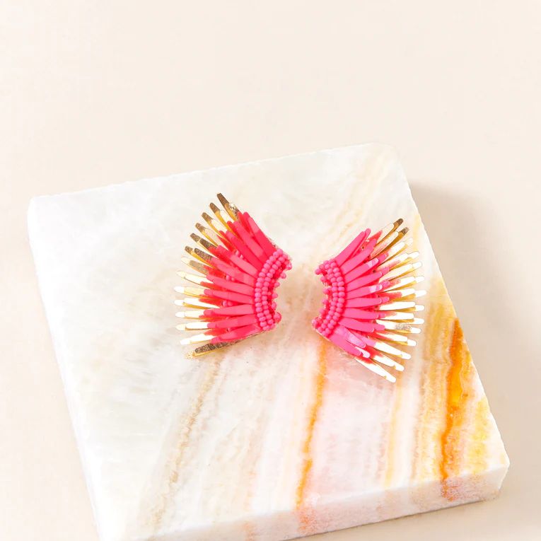 Mini Madeline Earrings Hot Pink | Mignonne Gavigan