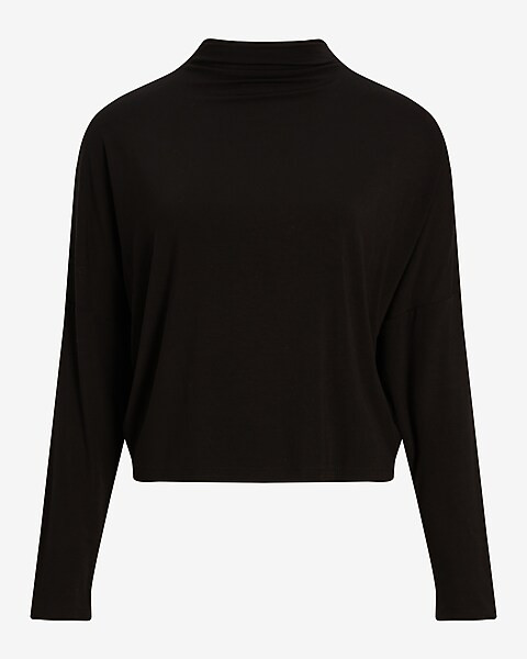 Mock Neck Dolman Sleeve Tee | Express