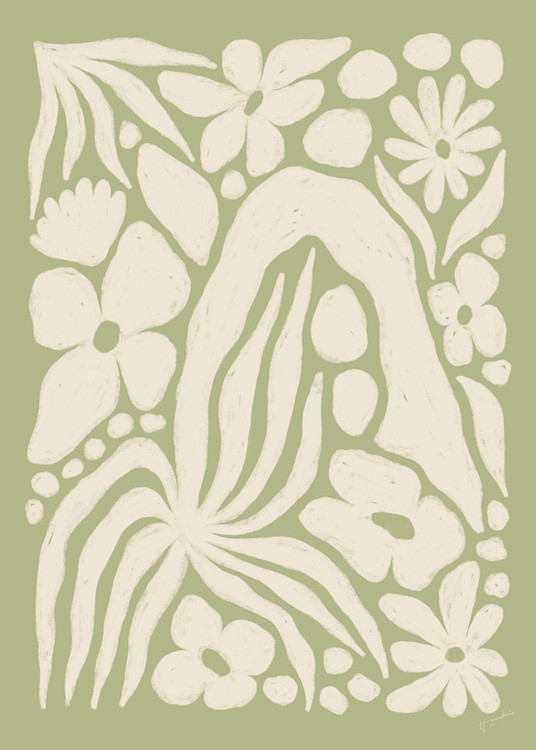 Hanna KL - White Garden Poster | Desenio