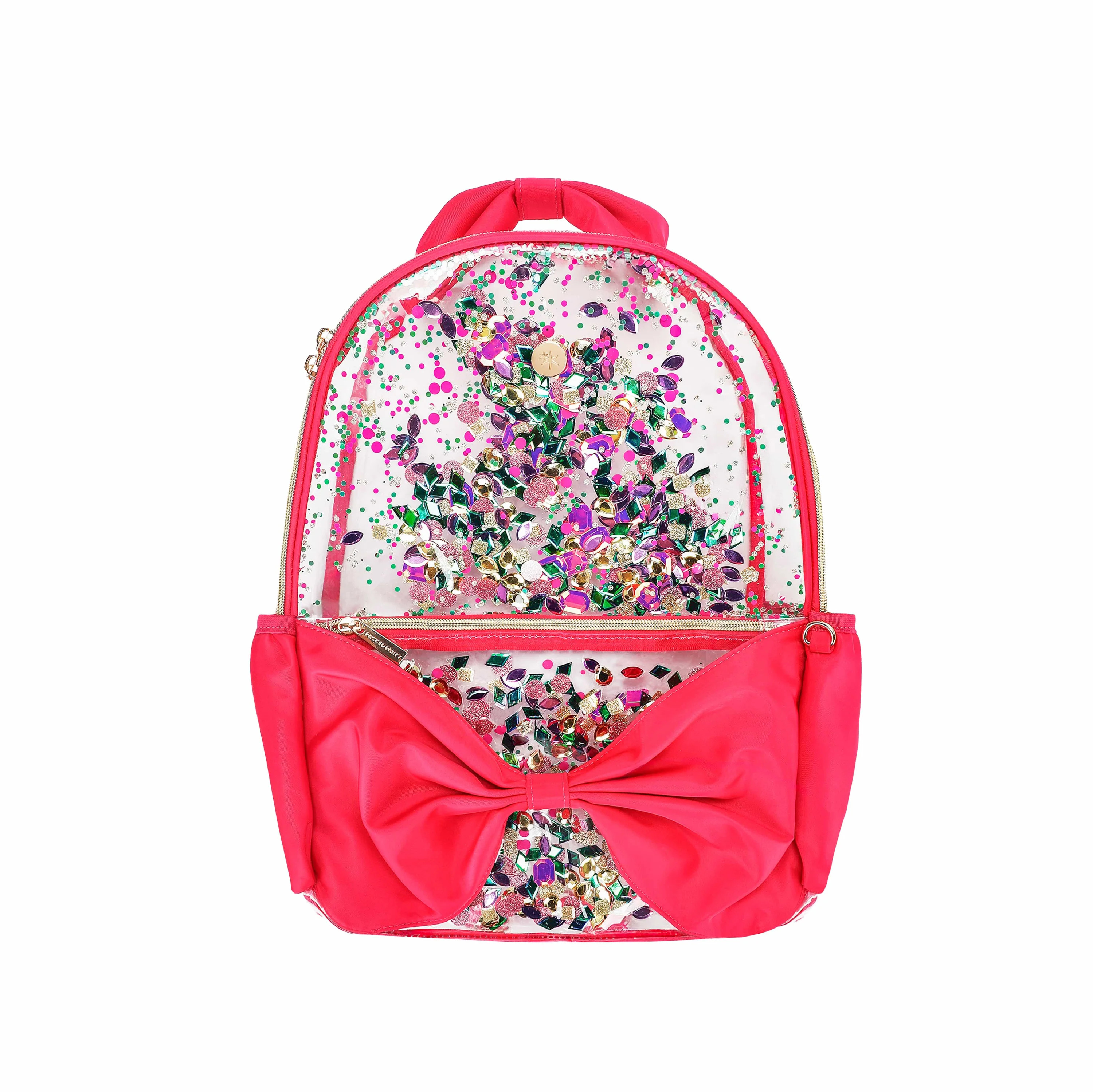 Bow & Jewel Confetti Clear Backpack | Packed Party