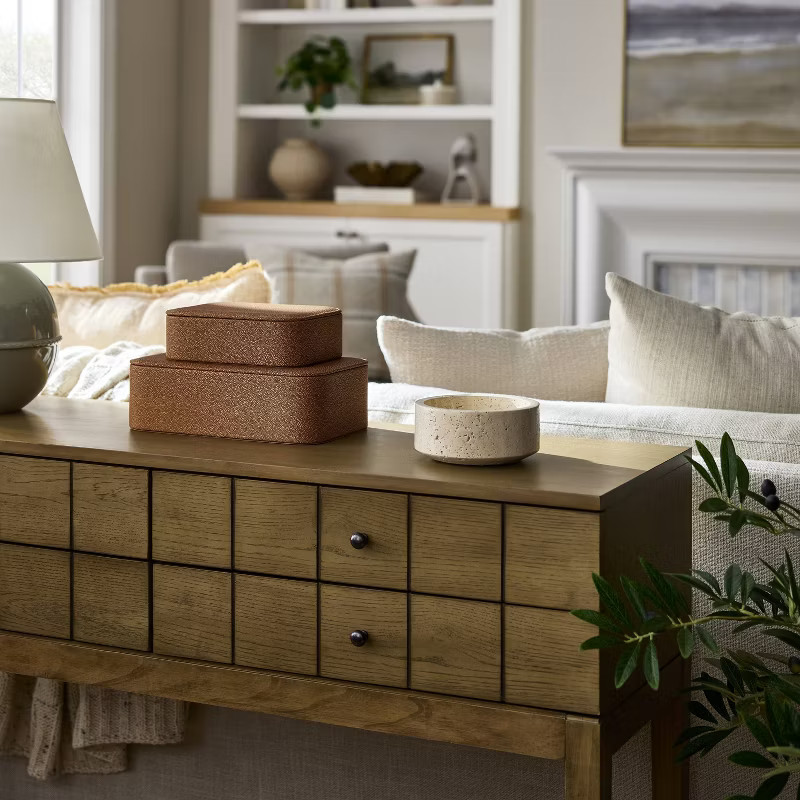 Shagreen Box with Lid - Threshold™ designed with Studio McGee | Target