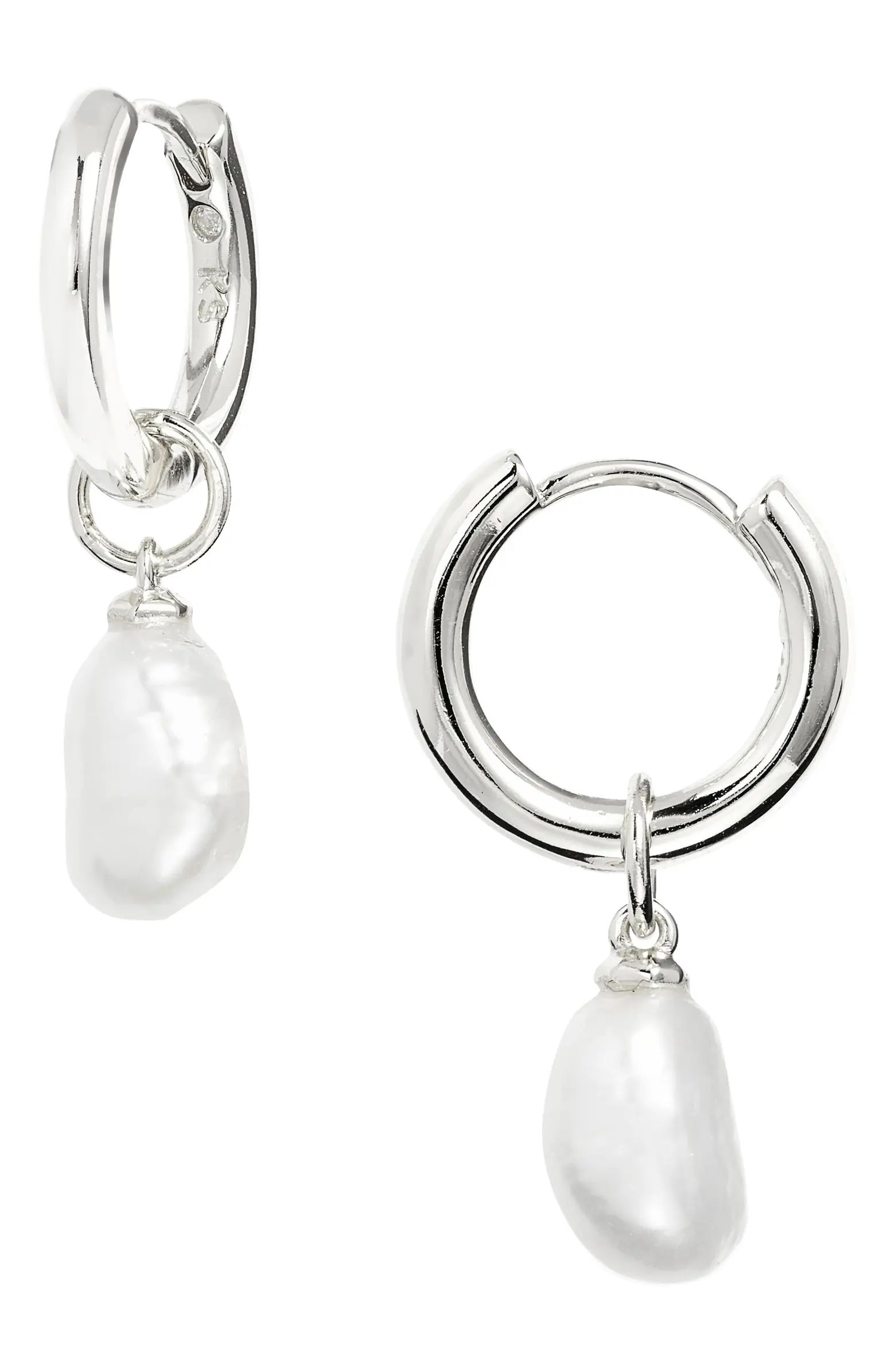 Kendra Scott Willa Baroque Pearl Huggie Earrings | Nordstrom | Nordstrom