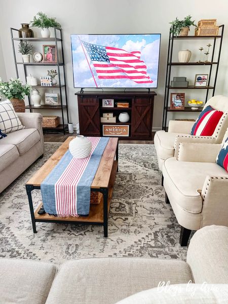 Patriotic home decor, Fourth of July, Sumer decor, Americana decor 

#LTKHome #LTKSeasonal