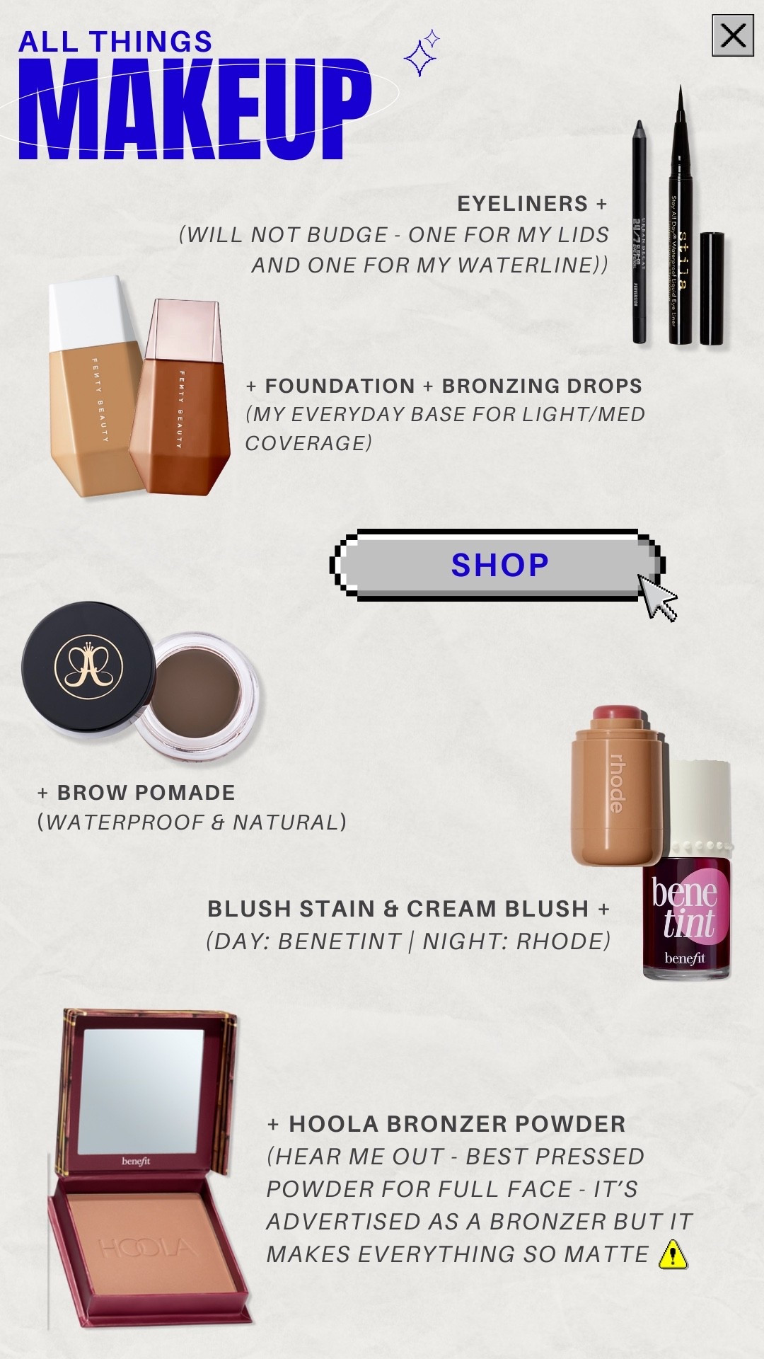 Sephora sale selects must have makeup 

#LTKBeauty #LTKSaleAlert #LTKGiftGuide