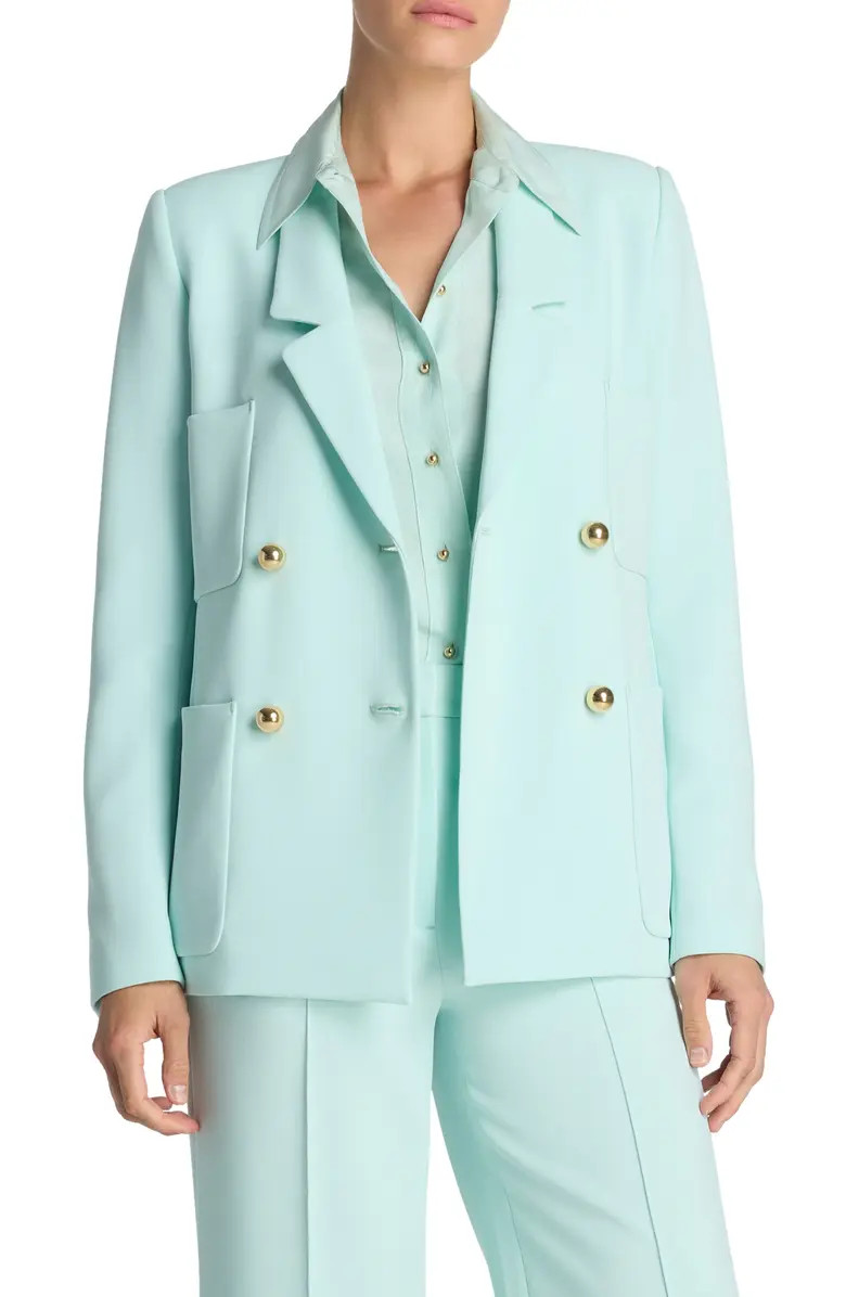 Double Breasted Italian Stretch Cady Blazer | Nordstrom
