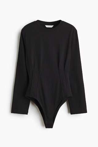 H & M - Taillierter Body - Schwarz - Damen | H&M (DE, AT, CH, NL, FI)
