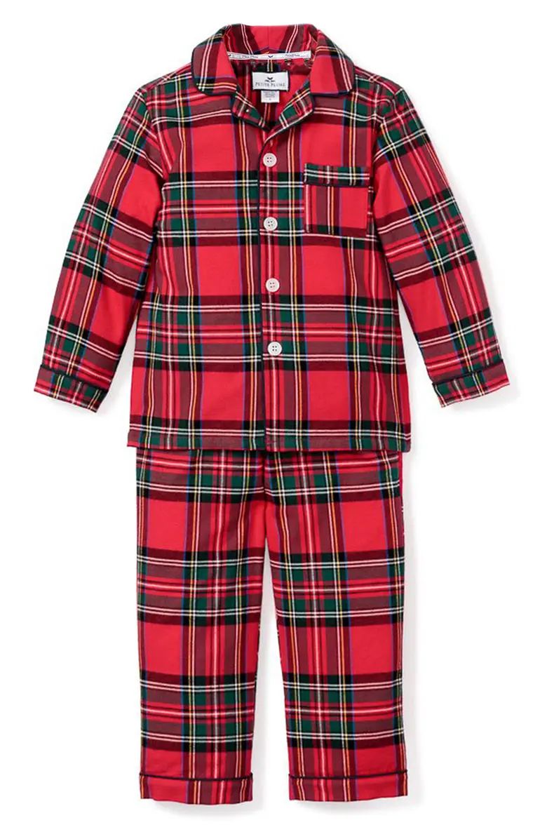 Petite Plume Kids' Imperial Tartan Plaid Flannel Two Piece Pajamas | Nordstrom | Nordstrom